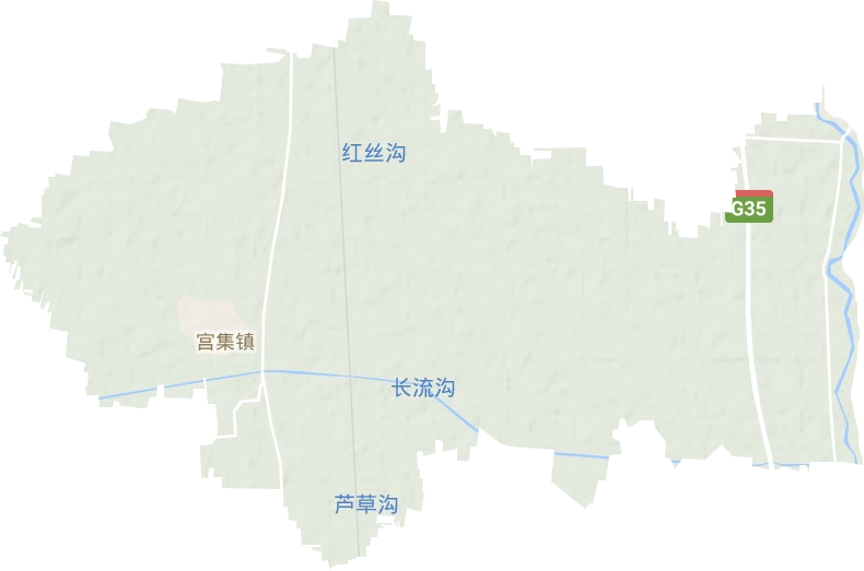 宫集镇地形图