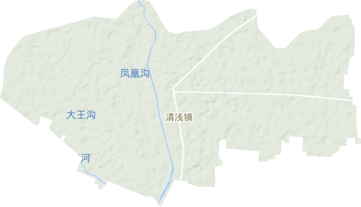 清浅镇地形图