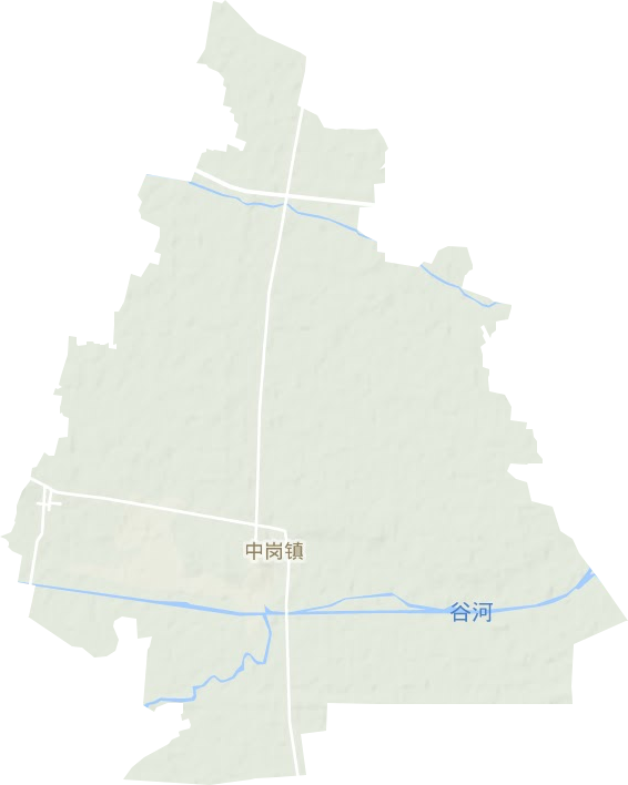 中岗镇地形图
