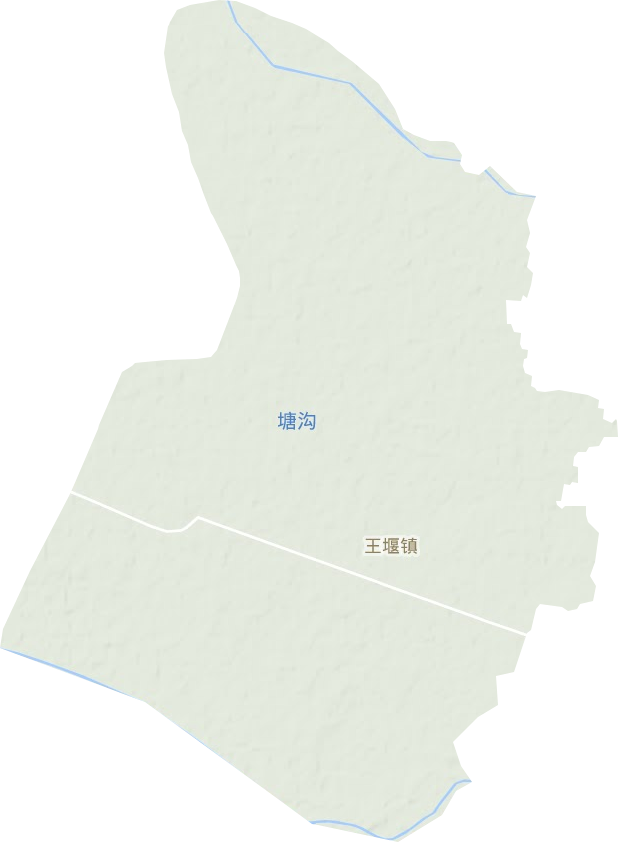 王堰镇地形图