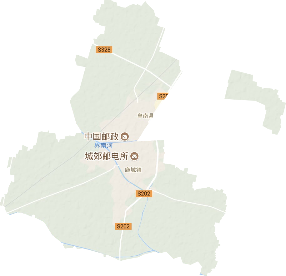 鹿城镇地形图