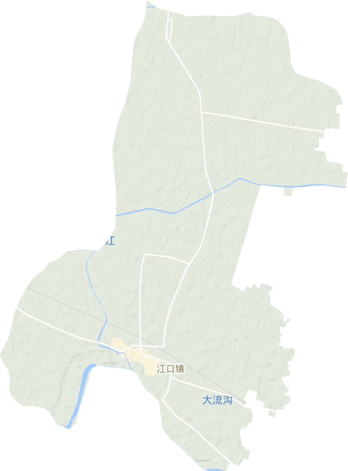 江口镇地形图