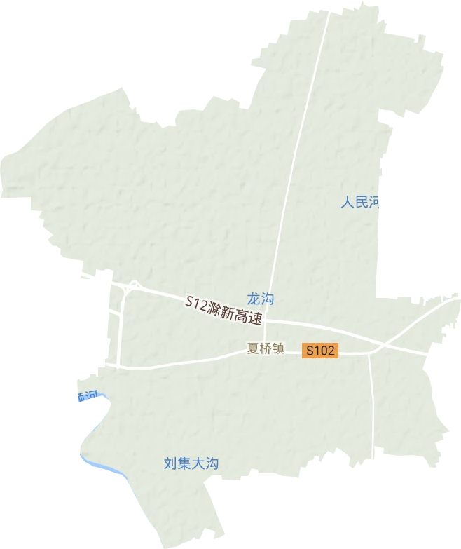 夏桥镇地形图