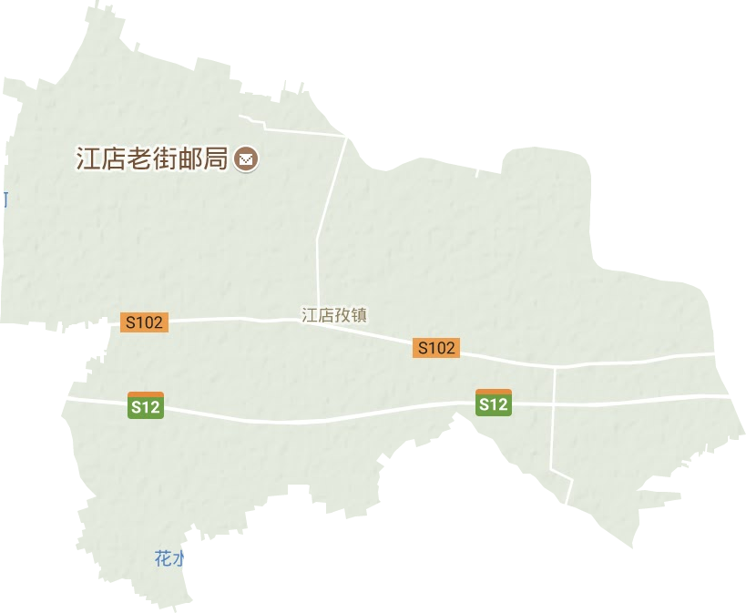 江店孜镇地形图