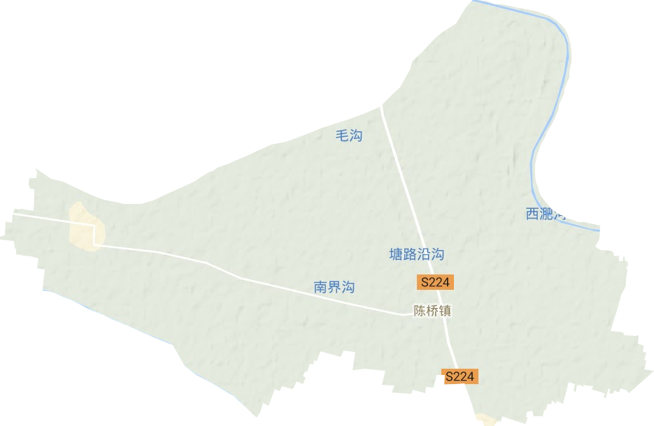 陈桥镇地形图