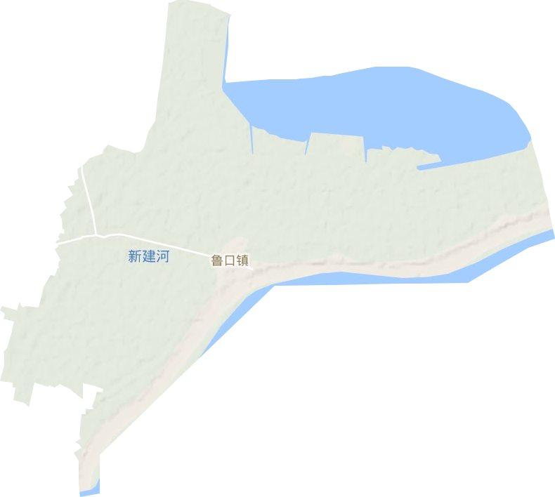 鲁口镇地形图