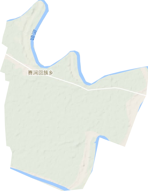 赛涧回族乡地形图