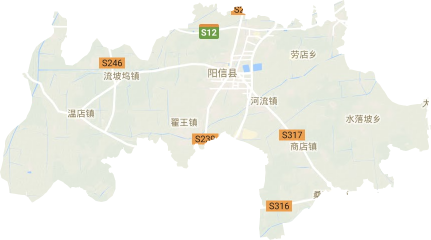 阳信县地形图