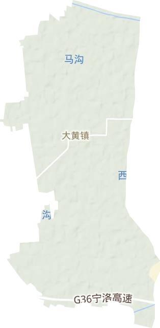 大黄镇地形图
