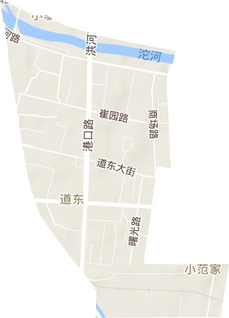 道东街道地形图