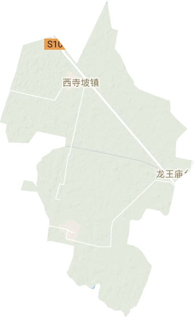 西寺坡镇地形图