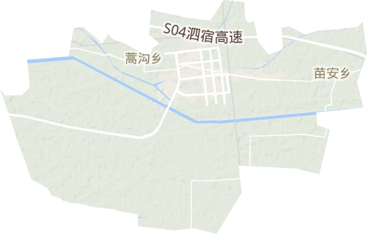 宿州马鞍山现代产业园区地形图