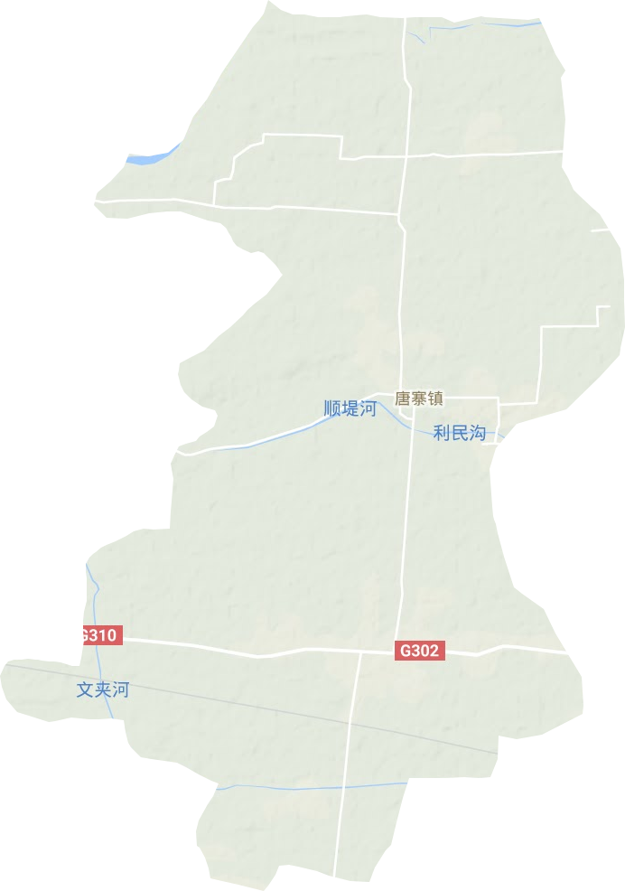 唐寨镇地形图
