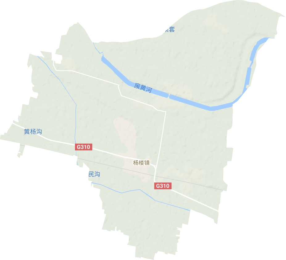杨楼镇地形图