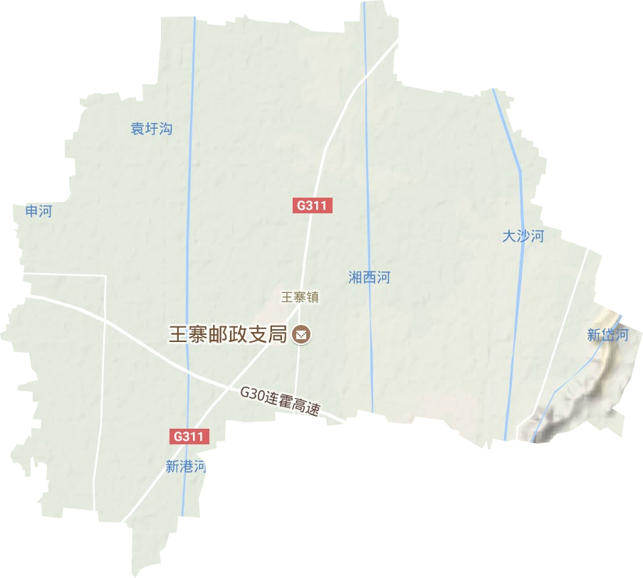 王寨镇地形图