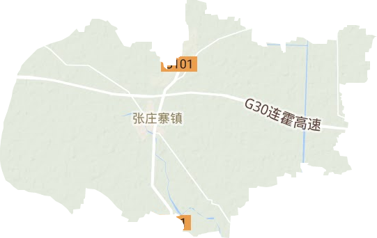 张庄寨镇地形图