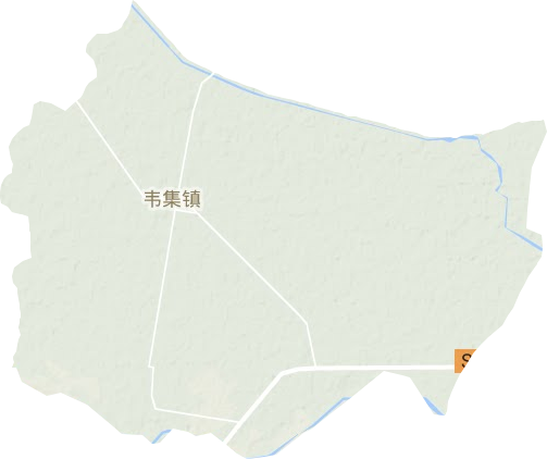 韦集镇地形图