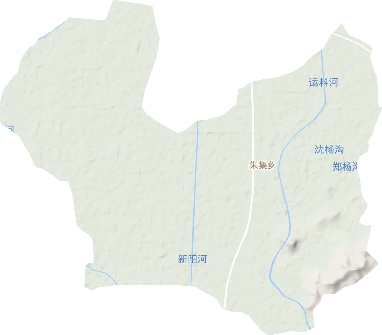 朱集乡地形图