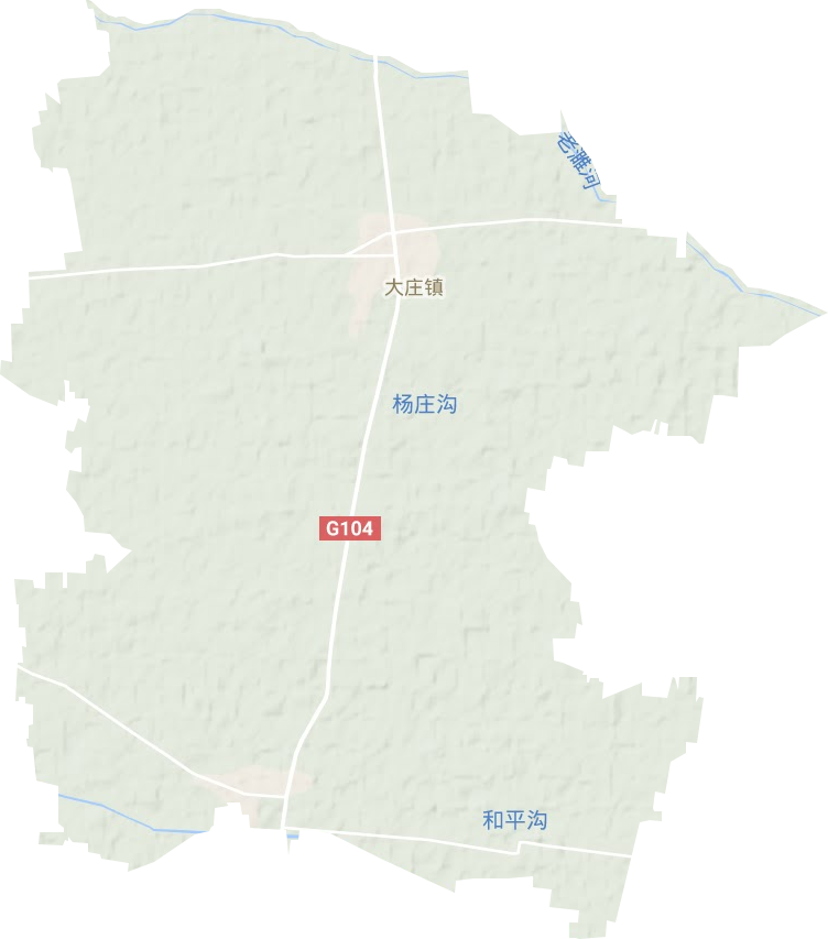 大庄镇地形图