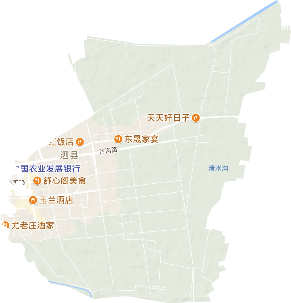 泗县开发区管委会地形图