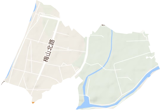 清水河街道地形图