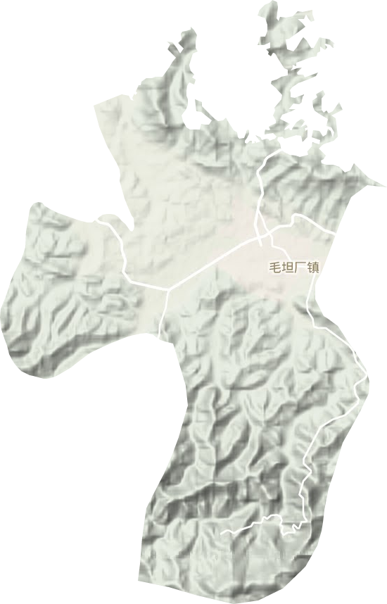 毛坦厂镇地形图