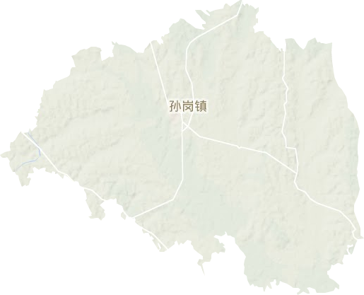 孙岗镇地形图