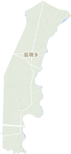 翁墩乡地形图
