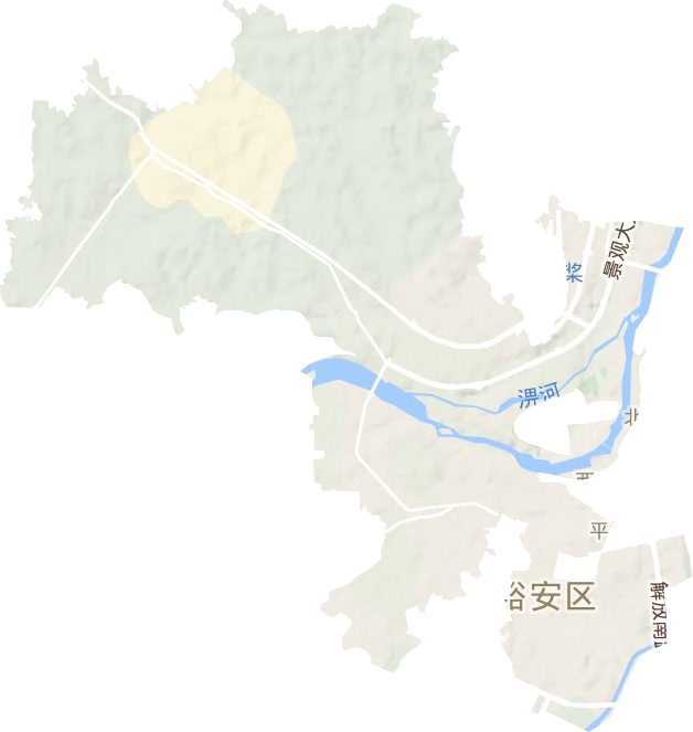 平桥乡地形图