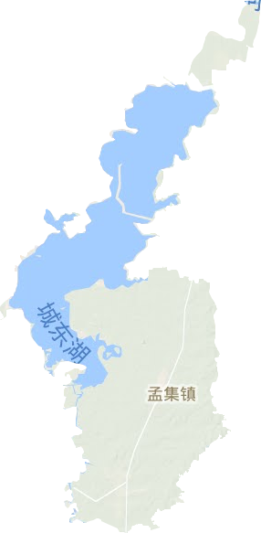 孟集镇地形图