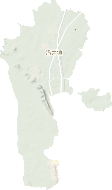 冯井镇地形图
