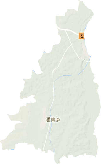 潘集镇地形图