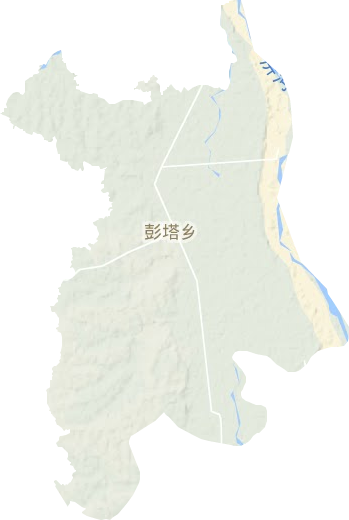 彭塔乡地形图