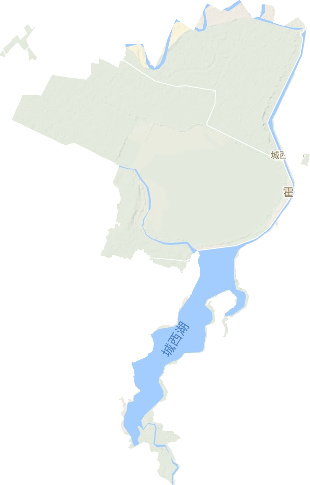 城西湖乡地形图