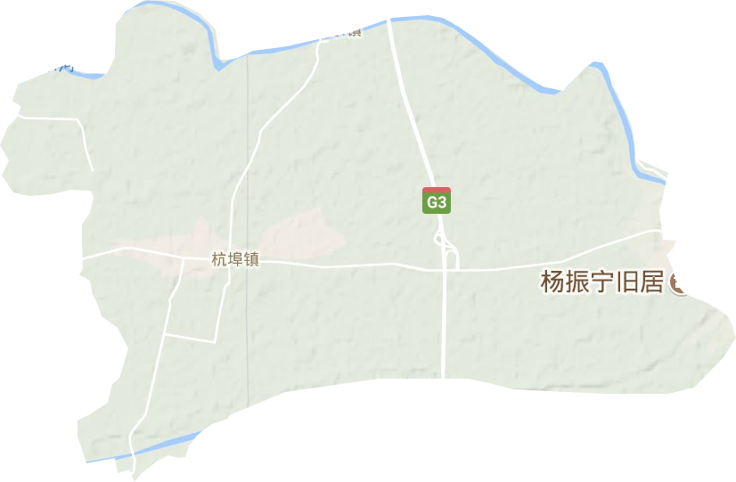 杭埠镇地形图
