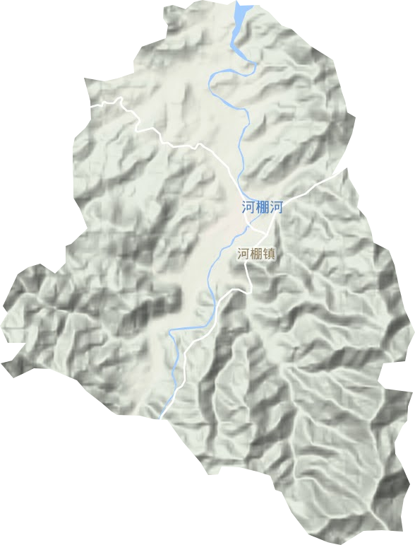 河棚镇地形图