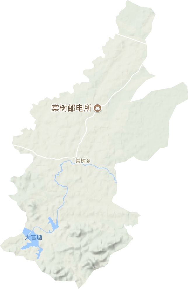 棠树乡地形图