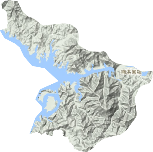 麻埠镇地形图