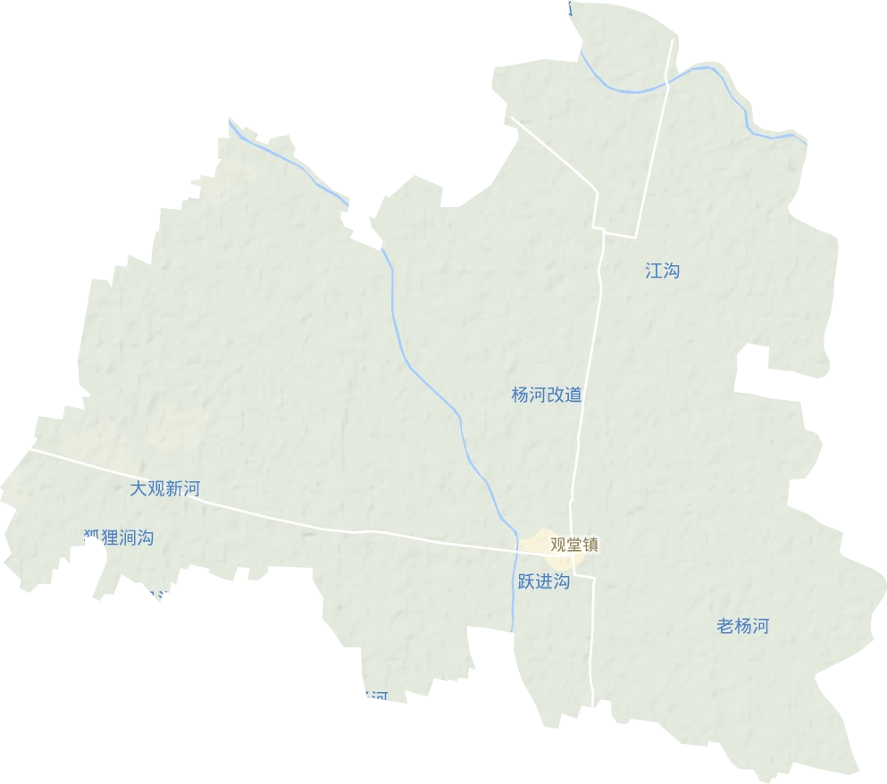 观堂镇地形图