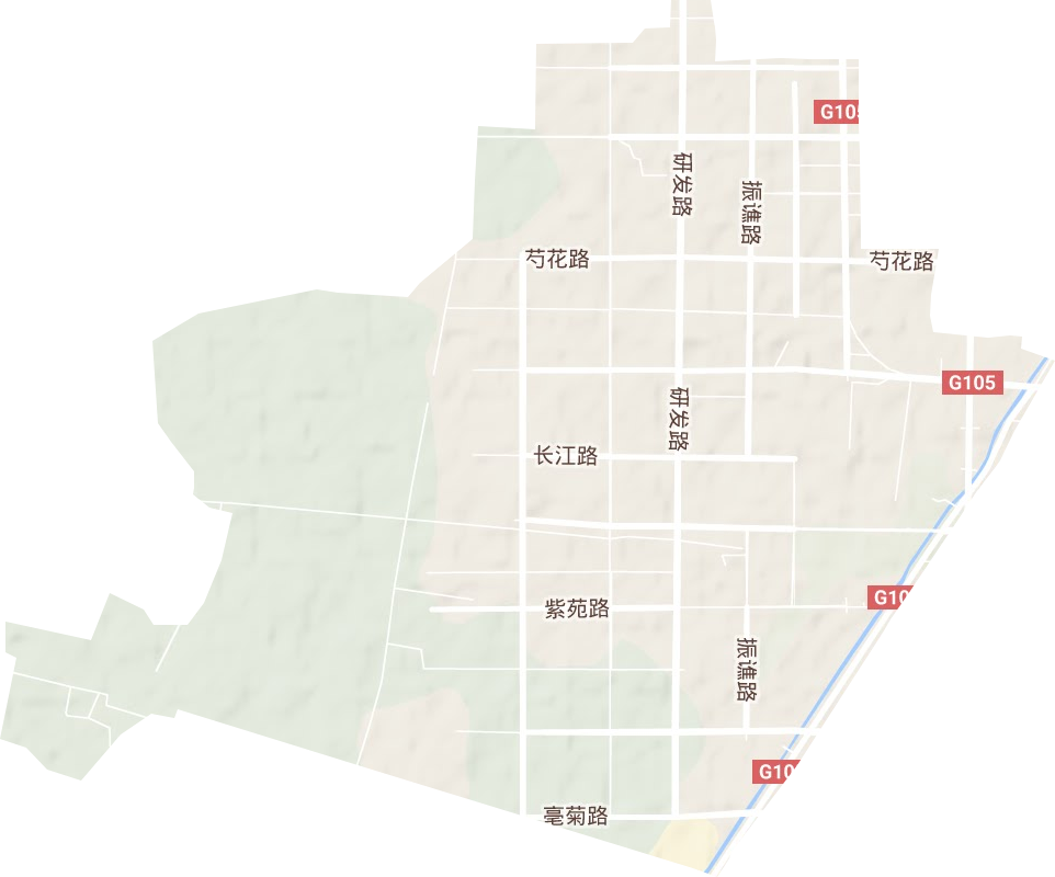 安徽亳州工业园区地形图