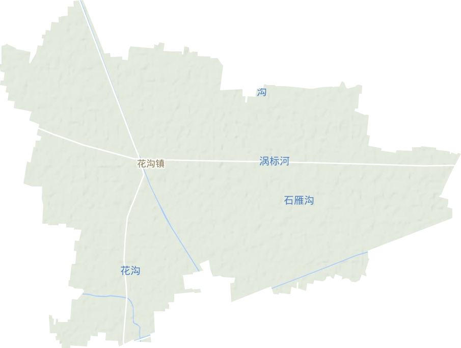 花沟镇地形图
