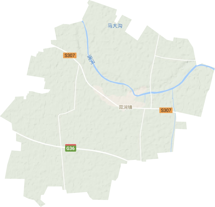 双涧镇地形图