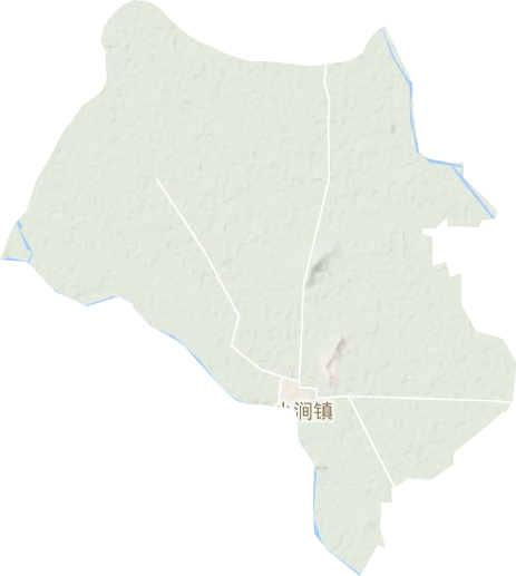 小涧镇地形图