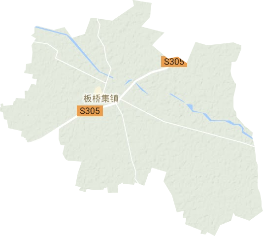 板桥集镇地形图