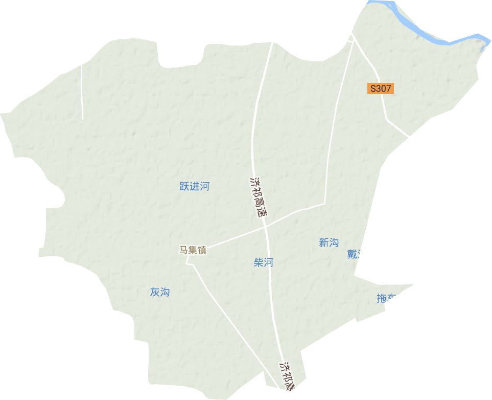 马集镇地形图