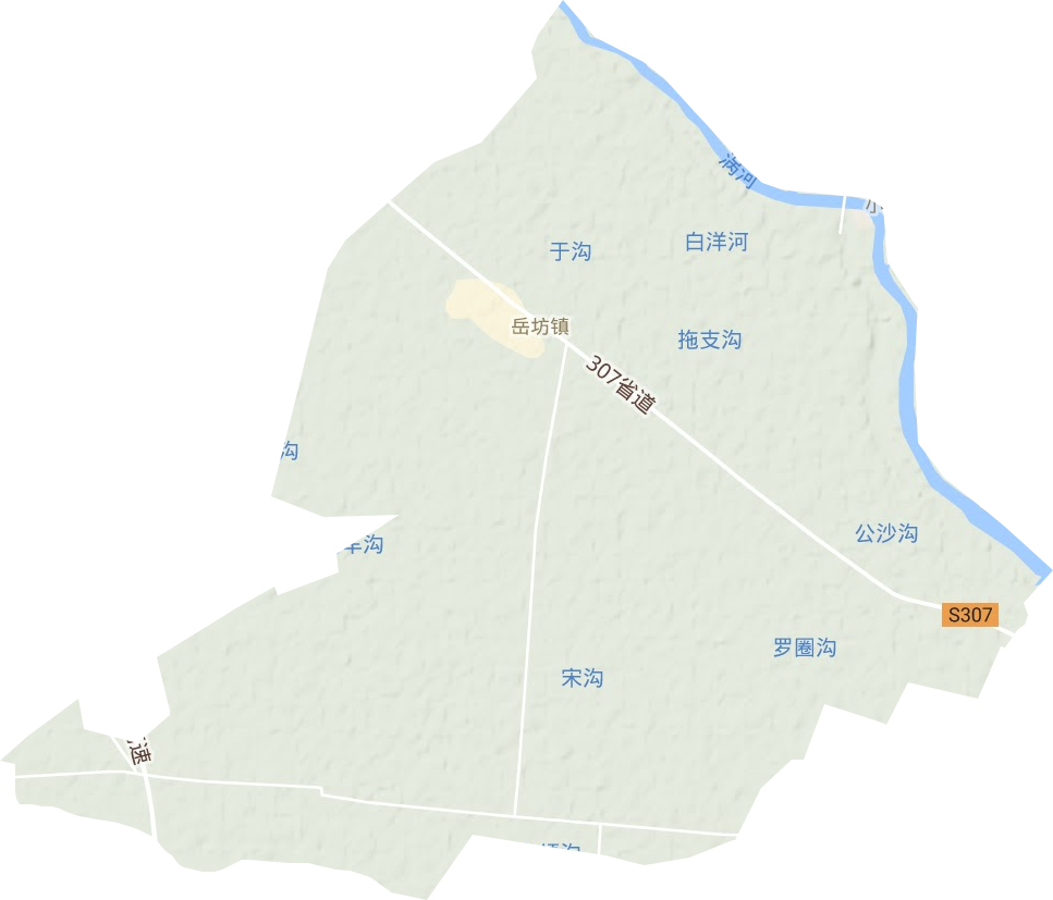 岳坊镇地形图
