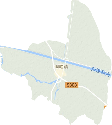 阚疃镇地形图
