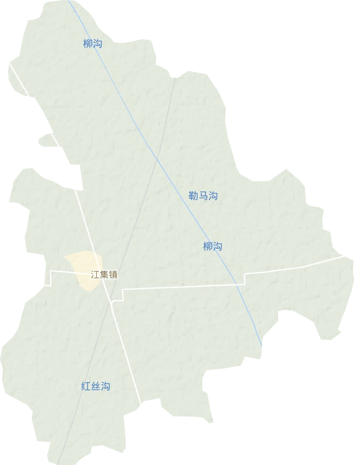江集镇地形图