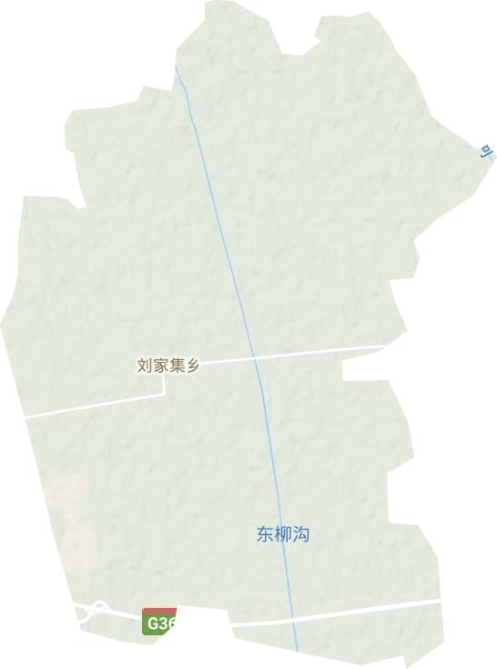 刘家集乡地形图