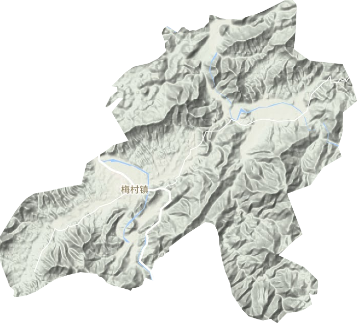 梅村镇地形图